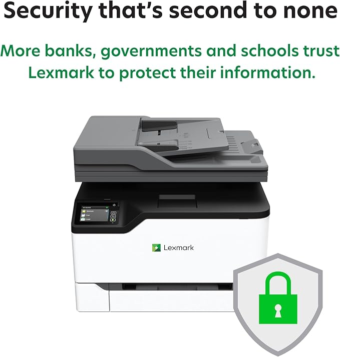 Lexmark CX431adw Color All-in-One Printer with Touchscreen, Multifunction Laser -for Office, Wireless, Mobile Ready & Duplex Printing (Print, Copy, Scan, Analog Fax (4-Series)(40N9370)
