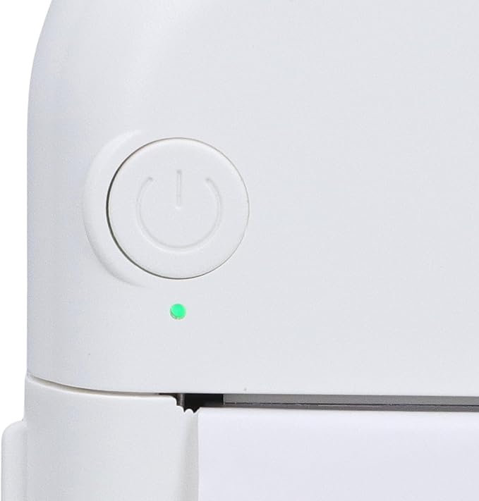 Thermal Label Printer, Mini Portable Inkless Printer with Bluetooth Connection & 7 Color Breathing Lights, Wireless Rechargeable Printing Devices for School Home Office