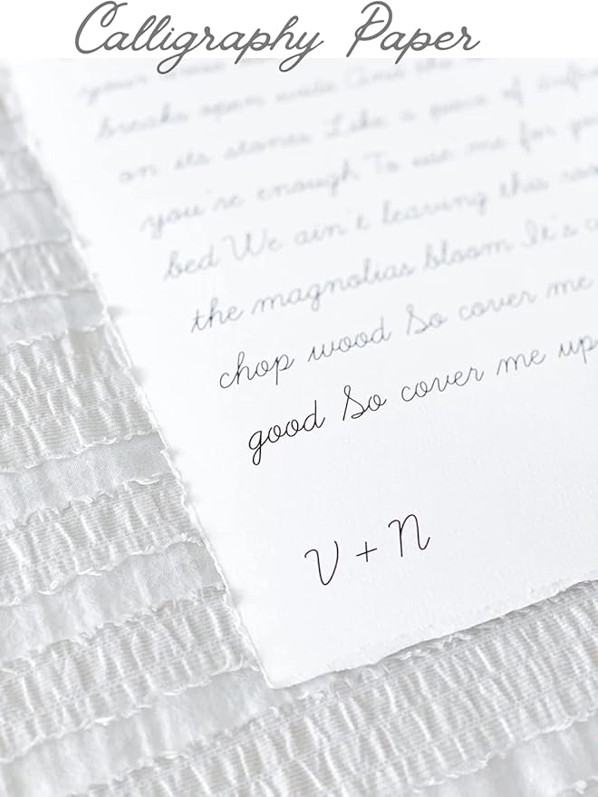 Handmade Cotton Paper with Deckle Edge Recycled Cotton Rag Mixed Media Card Stock for Postcards, Invitations, Crafts and Announcements (150gsm, 4x6 inch "A6", 50 Pack)