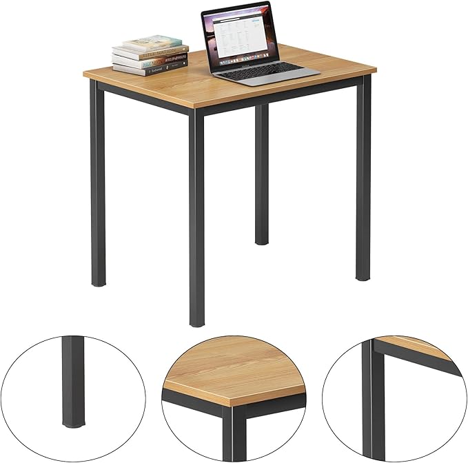 DlandHome Small Computer Desk for Home Office Table Writing Table for Small Spaces Study Table Laptop Desk 31.5x23.6 Inch