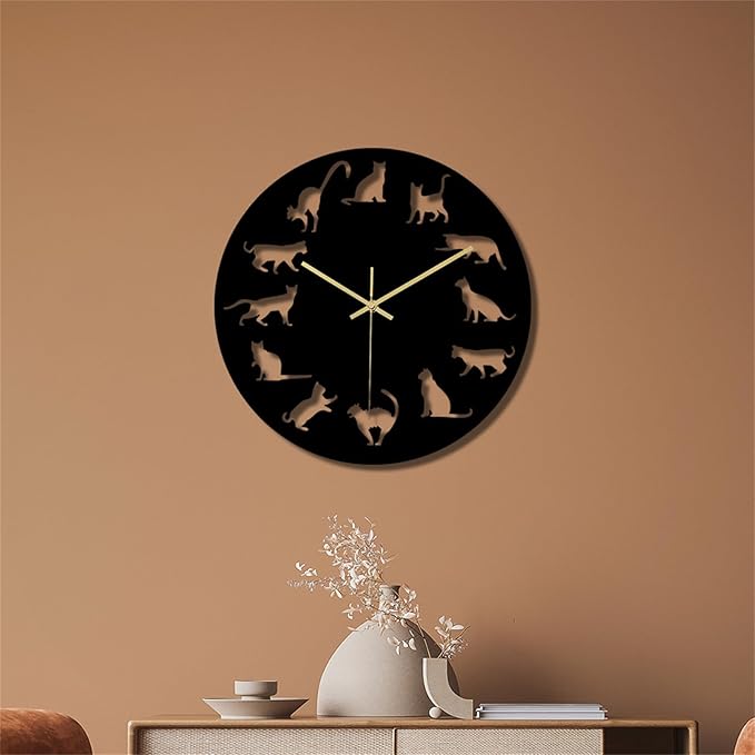 Wall Clock Accurate Timekeeping Wall Clock Not Ticking Battery Operated Wall Clock Minimalistic Wall Clock for Kitchen Offices Clock (Jscc019 A)