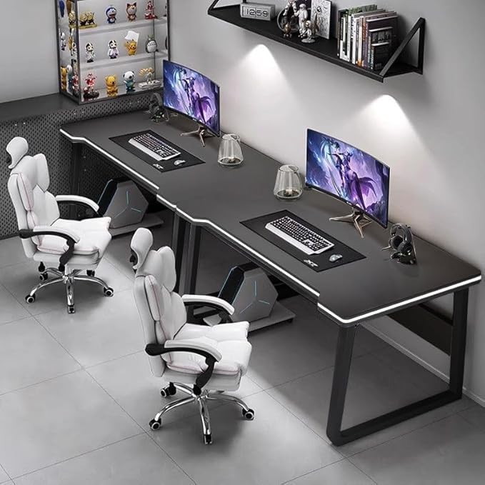 Gaming Desk Computer Writing Table Student Art Modren Simple Style PC Wood Suitable Portable Desk for Home, Office
