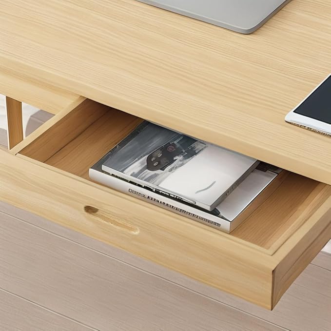 Writing Computer Desk Office Desk Computer Table Study Writing Desk with 2 Drawers for Home Office Modern Furniture