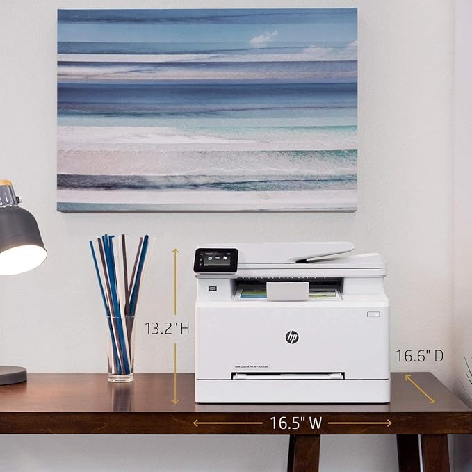 HP LaserJet Pro Wireless Color Printer - All-in-One Inkjet Printer for Home & Office Use - HEWT6B83A (Renewed)