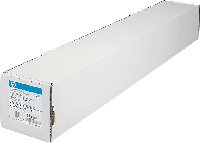 HP Bright White Inkjet Paper 4.7 mil, 24 LB, 90 G/m2 (24" x 150')