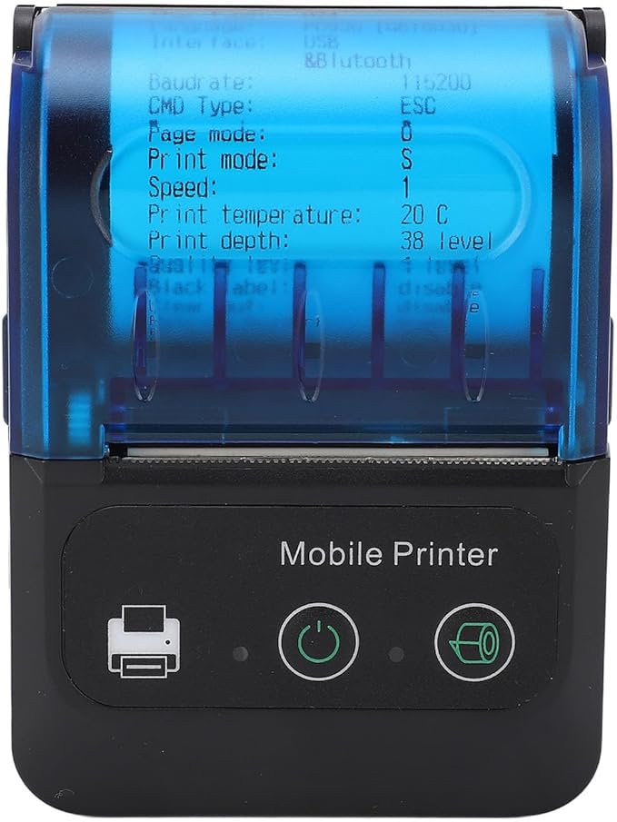 Thermal Label Printer 2in 203DPI 80mm for Home & Office Use – Durable Design, High Precision Printing