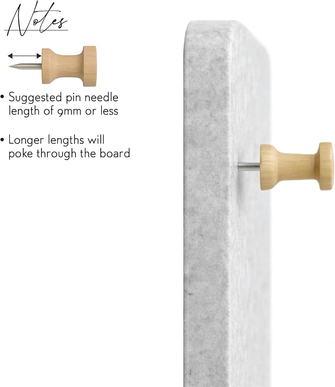 Orelle Felt Bulletin Board | 35 x 18” | Foldable Peel and Stick Felt Board for Wall | Alternative Cork Board for Office, Message Board, Kids Art Display | Heather Gray