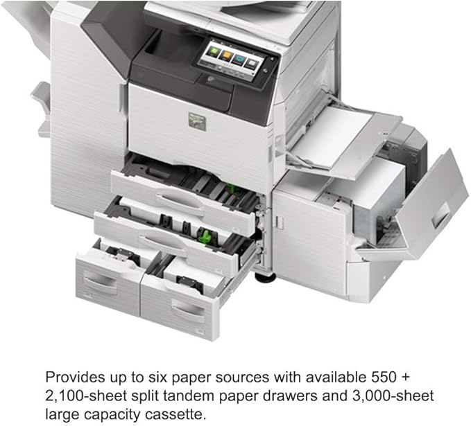 Sharp MX-3550V A3 Color Laser Multifunction Copier - A3/A4, 35ppm, Copy, Print, Scan, Auto Duplex, Network, 5 GB Memory, 250 GB HDD, Demo Unit (Renewed)
