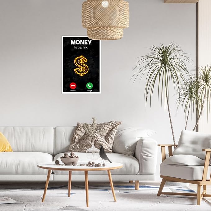 Work Motivation Hustle Inspiring Sign Wall Art Trendy Motivational Positive Quotes Canvas Poster Funky Motivational Quotes Prints Painting For Office Living Room Wall Decor 24x36in Unframed