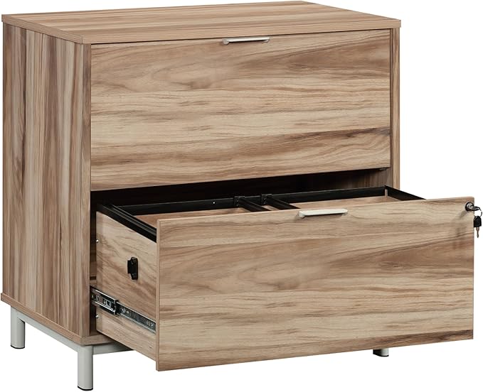 Lateral File Cabinet with 2 Drawers,Acacia Wood File Cabinets for Letter,A4,and Legal-Sized Folders,Office Library File Drawer for Home,Office