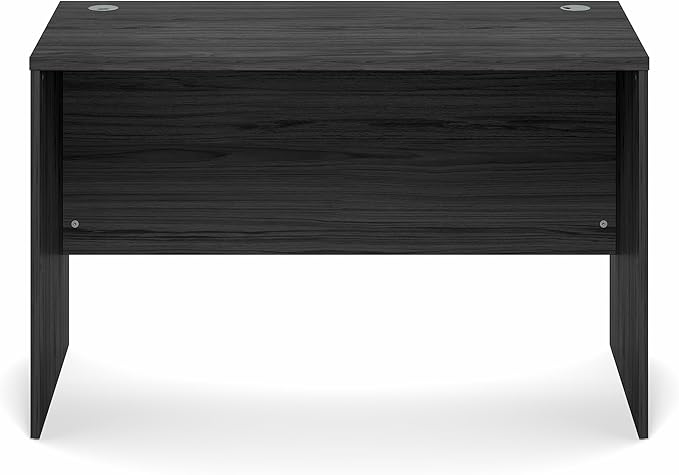 Furinno Roger Computer Desk, 47 Inch Rectangular Executive Desk with Modesty Panel, Home Office Desk with Thick Tabletop, Desk Cord Grommet, Scratchproof, for Home Study, Office, Coastal Grey