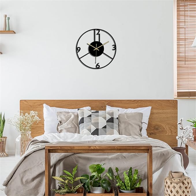 Wall Clock Accurate Timekeeping Wall Clock Not Ticking Battery Operated Wall Clock Minimalistic Wall Clock for Kitchen Offices Clock (Jscc009 A)