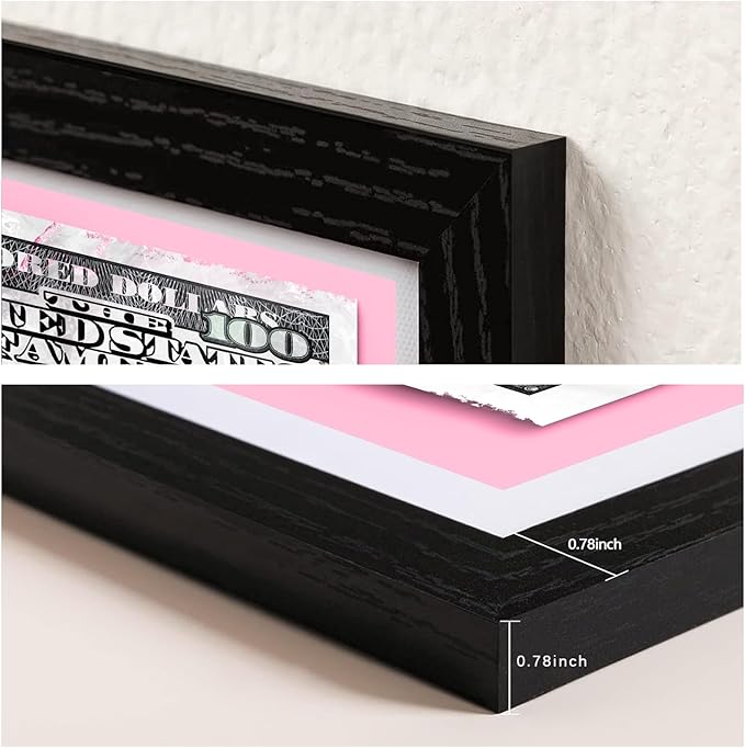Money Wall Art Pink Dollar Posters Inspirational Entrepreneur Canvas Print Artwork Motivational Wall Decor Suitable for Office Living Room Decor Ready to Hang 12X16inch
