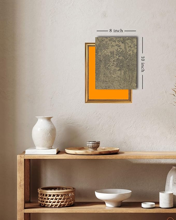 Kizbok Vintage Wall Art Prints Decor,Farmhouse Wall Decor Landscape Sketch Canvas Prints Painting, Antique Landscape Drawing Woodland Art Pictures, Vintage Artwork Poster (8" x 10"-UNFRAMED)