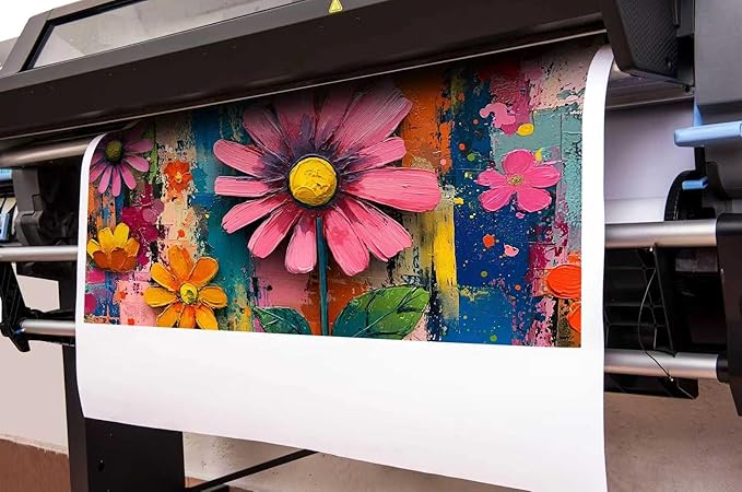Colorful Prints Wall Art for Living Room Flower Poster Wall Art for Teen Girl Room Wall Decor for Bedroom Aesthetic Size 24 x 48 Inch