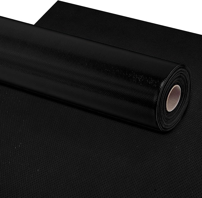 16 in x 40 Ft Fabric Bulletin Board Roll Classroom Non Woven Fabric Background Decorations Waterproof Wrinkle Resistant Bulletin Board for Back to School Wall Decor(Black,Pure)