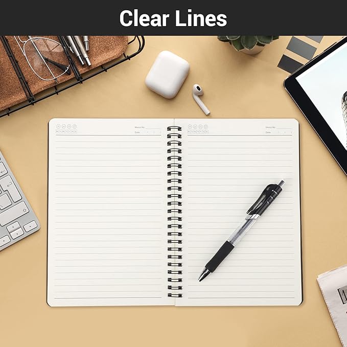 EUSOAR Hardcover Spiral Lined Notebook, A5 1pack 5.5"X8.3" 160 Pages College Ruled Travel Writing Notebooks Journal, Memo Notepad Sketchbook, Students Office Business Subject Diary Book Journal