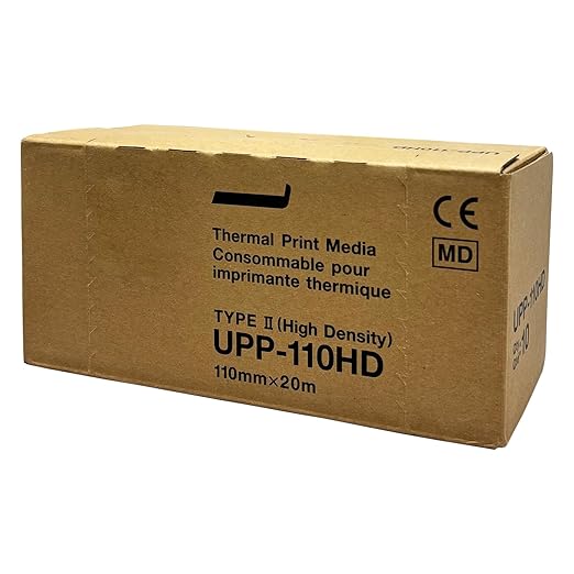 UPP-110HD Ultrasound Video Recording Film Media Thermal Printer Paper, 110mmX20m (10 Rolls)