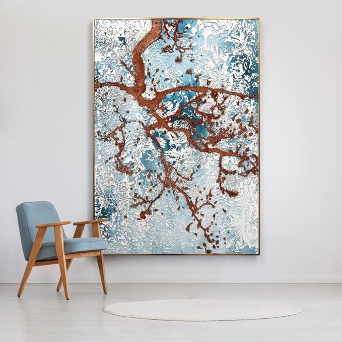 BrightA Winter Trees Large Wall Art Large Wall Decor Big Wall Paintings for Living Room Wall Bedroom Above Bed Wall Decor 31.5"x47.2"