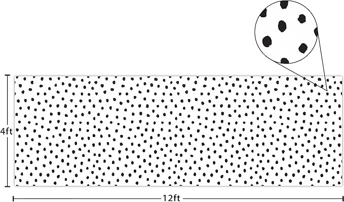 Teacher Created Resources Black Painted Dots on White Better Than Paper® Bulletin Board Roll (TCR77460)