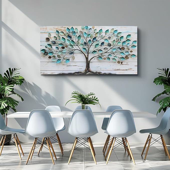 MHARTK66 Wall Art For Living Room Abstract Wall Decor For Bedroom Large Wall Art Canvas Prints Tree Landscape Picture Framed Artwork For Walls Office Paintings Modern Decorations For Home 24 X 48