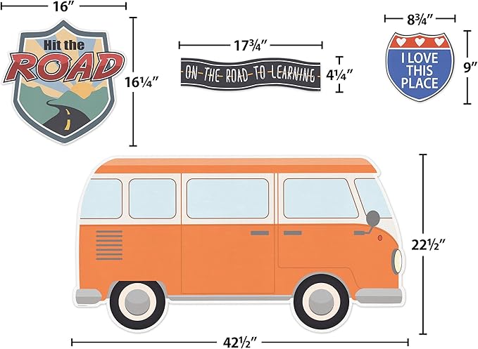 Teacher Created Resources Moving Mountains Road Trip Hit The Road Bulletin Board (TCR9222)