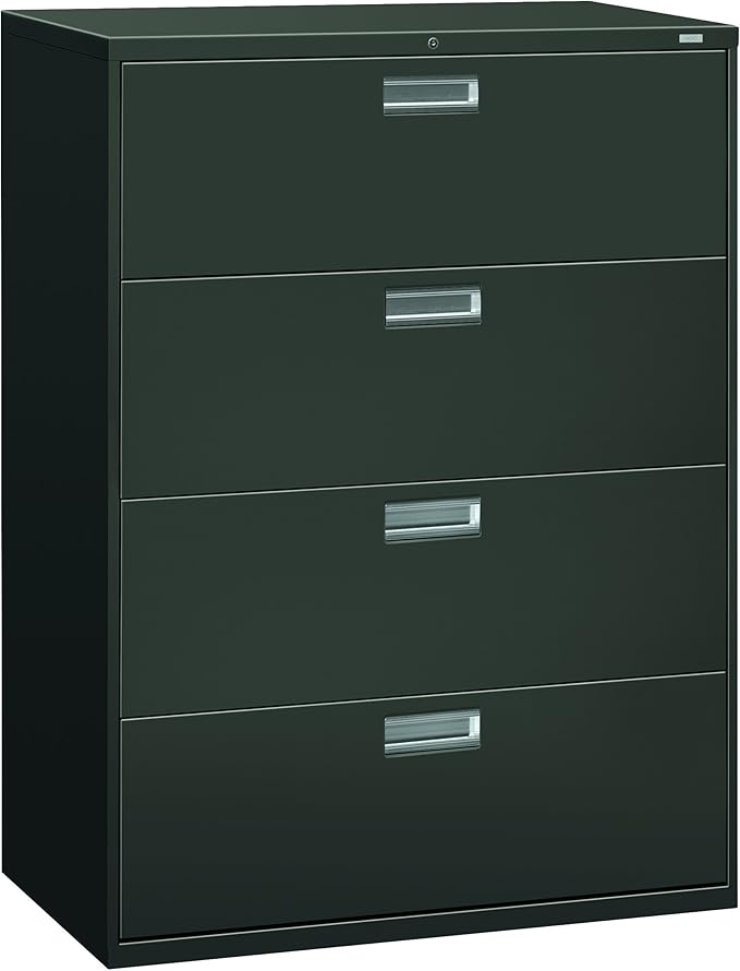 HON 694LS 600 Series 42-Inch by 19-1/4-Inch 4-Drawer Lateral File, Charcoal