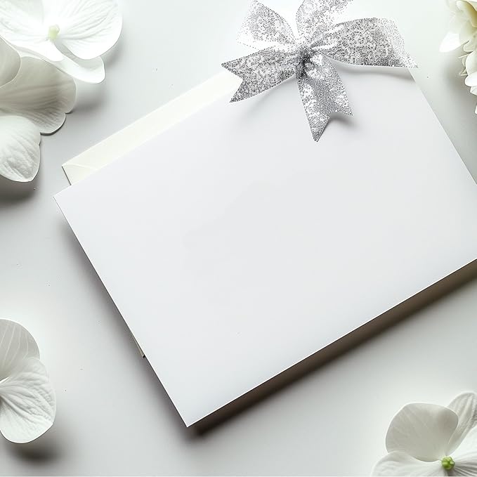 100 Sheets 65lb White Cardstock, 8.5" x 11", Printer Bright White Paper for DIY Craft Card Making Premium Card Stock Blank Invitation Paper Greeting Cards, 65LB Cover 180 GSM