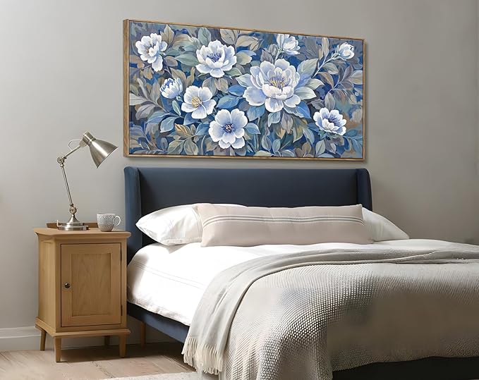 amatop Oversized Wall Art Floral Canvas Decor Framed Botanical Prints Modern Landscape Wall Decor Natural Art Work For Living Rooms Bedrooms And Offices 58X29