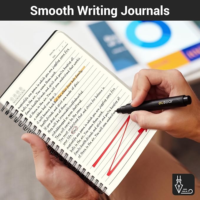 EUSOAR Spiral Journal Notebook, A5 24Packs 5.5"X8.3" 120 Pages Lined College Ruled Subject Notebook,Travel Writing Journal Notepad Sketchbook, Students Office Business Diary Book Journal-Black