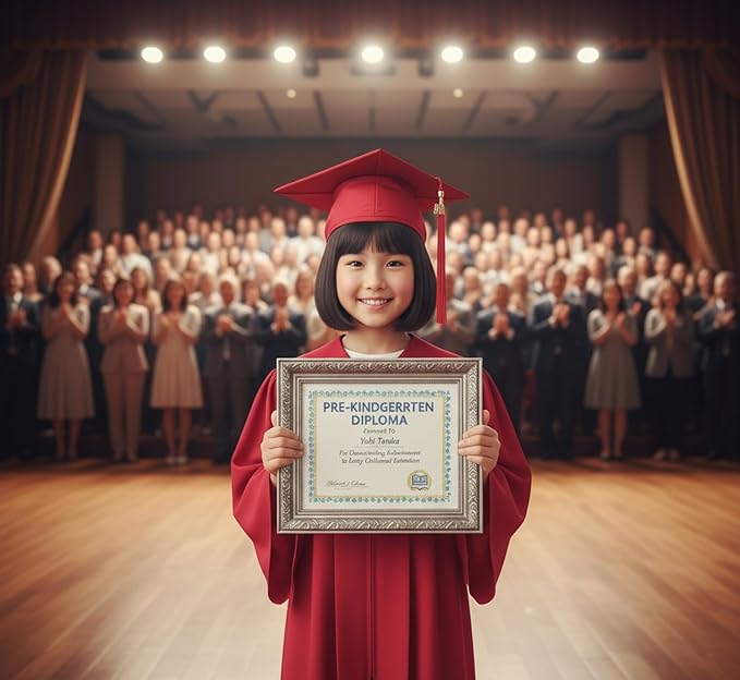 CountryArtHouse Fits 11 x 14 College Diploma (Portrait) and 5 x 7 Photo Diploma and Photo Frame Executive Brown Genuine Hardwood with Navy Blue Over Metallic Gold Double mat