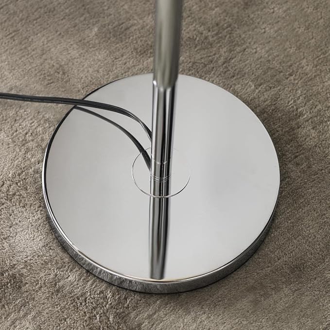 Floor Lamp, Elegant White Feather Standing Lamps with On/Off Switch
