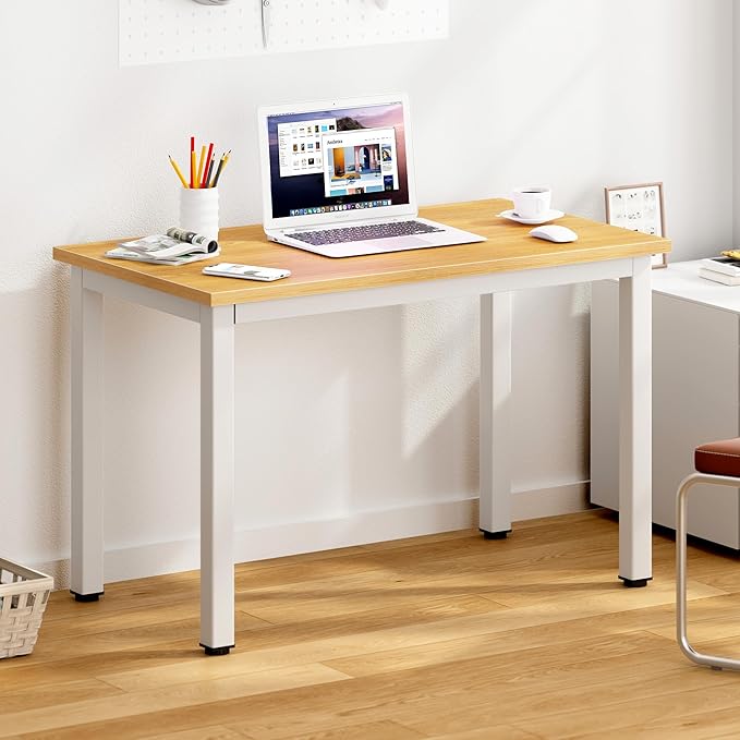 SogesHome 31.5inches Computer Desk PC Desk Office Desk Workstation for Home Office Use Writing Table, Oak(31.5''Lx15.75''W)