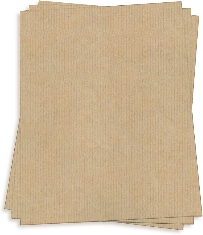 No Bleach Brown Paper - 8 1/2 x 11 No Color No Bleach 81lb Text, 25 Pack