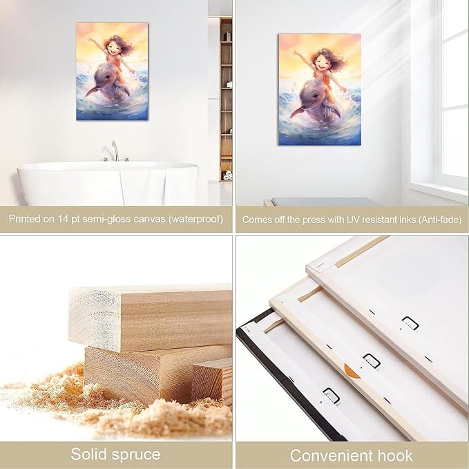 VOCBAN Wall Art Office Grey Bedroom Wall Art Painting Canvas Prints Contemporary Picture Artwork for Home Living Room Bathroom Decor-50x100cm(20x40in) Framed