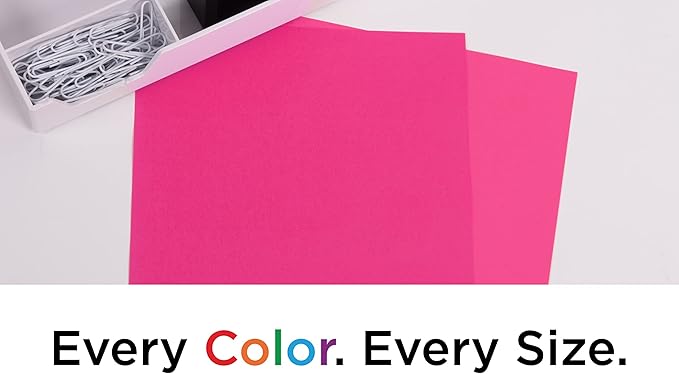 JAM PAPER Legal Colored 24lb Paper - 90 gsm - 8.5 x 14 - Ultra Fuchsia Pink - 100 Sheets/Pack