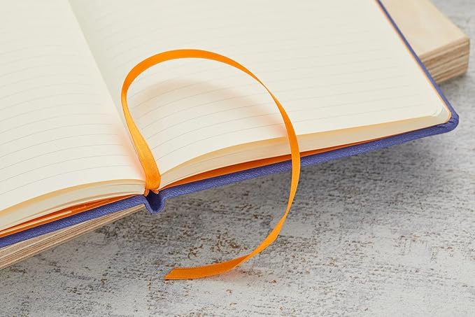 Rhodia Rhodiarama Webnotebook - Lined 96 Sheets - 5 1/2 x 8 1/4 - Sapphire Cover