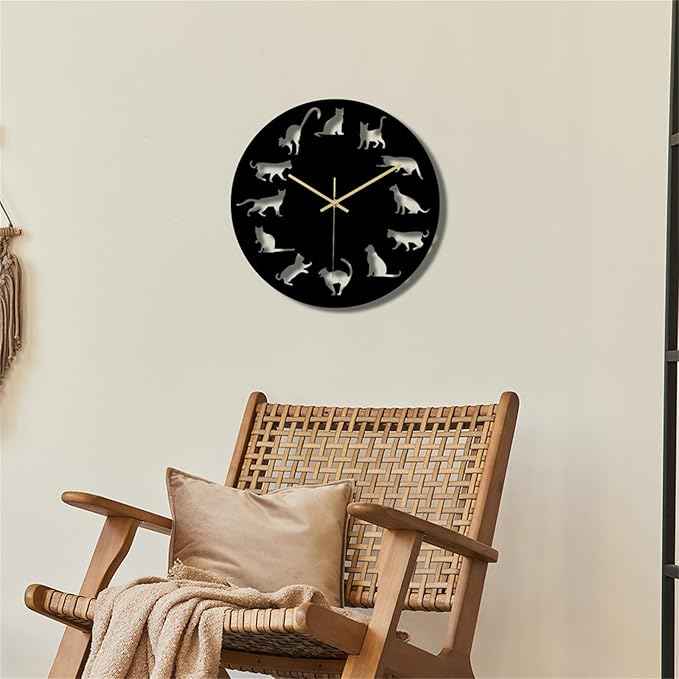 Wall Clock Accurate Timekeeping Wall Clock Not Ticking Battery Operated Wall Clock Minimalistic Wall Clock for Kitchen Offices Clock (Jscc011 A)