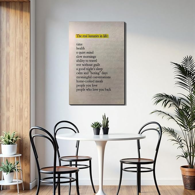 Inspirational Motivational Framed Canvas Prints Wall Art Positive Affirmation Wall Decor for Office Dorm Bedroom Living Room Gym Made in USA