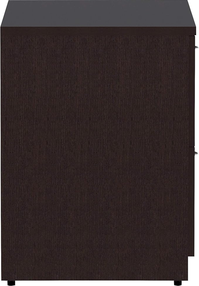 Lorell, LLR18223, Essentials Espresso Laminate Lateral File, 1 Each