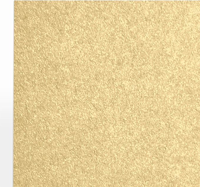 LUXPaper Custom Printed 8.5" x 11" Paper | Customizable Letterhead | Personalized Logo & Text | Letter Size | Blonde Metallic | 80lb. Text | 200 Qty