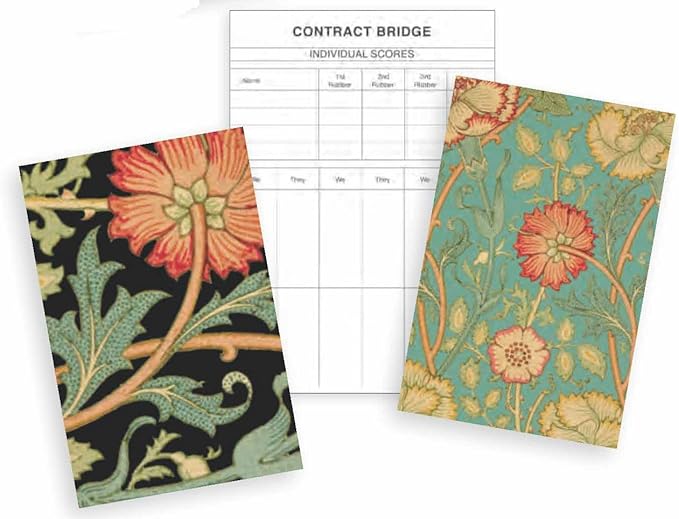 Boston International The MET Bridge Score Pad Set, William Morris
