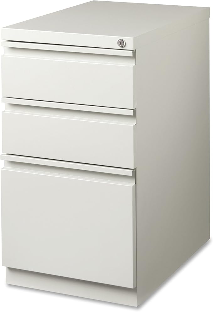 Lorell LLR49528 Mobile File Pedestal, Light Gray