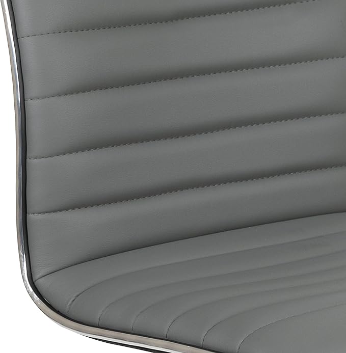 Flash Furniture Alan Low Back Designer Armless Light Gray Ribbed Swivel Task Office Chair