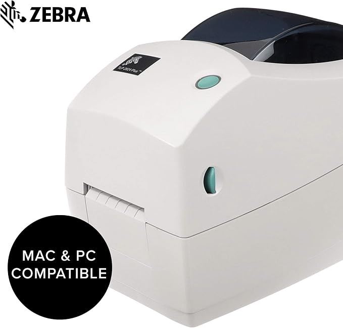 ZEBRA TLP2824 Plus Thermal Transfer Desktop Printer Print Width of 2 in USB and Ethernet Port Connectivity 282P-101510-000
