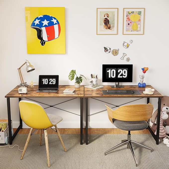 FEZIBO 32 inch Computer Desk Home Office Small Desk, Modern Simple Style PC Table for Home, Office, Study, Writing