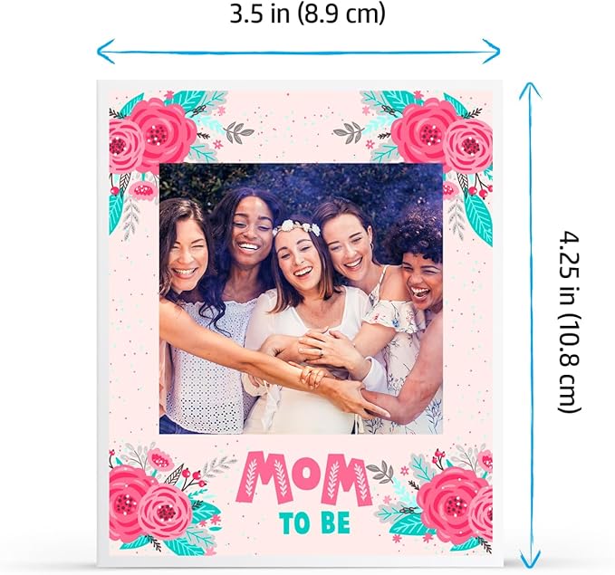 HP Sprocket 3.5 x 4.25" (8.9x10.8 cm) Premium Zink Sticky Back Photo Paper, 50 Sheets, Compatible Only with HP Sprocket 3x4 & Photobooth Photo Printers