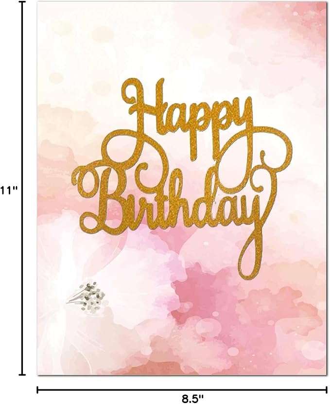 DUGUTUL Colored Printer Paper, Watercolor Stationary Paper, Double-Sided, Computer Paper for Business or Personal Use, Printer Friendly for Letters and Invitations, 8.5 x 11 in, 100gsm (96)