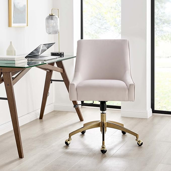 Modway EEI-5080-PNK Discern Performance Velvet Office Chair, Pink