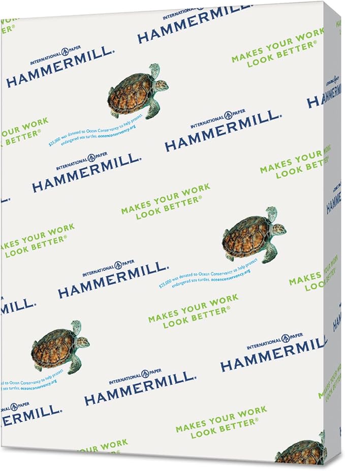 Hammermill 102269CT Recycled Colored Paper, 20lb, 8 1/2 x 11, Lilac, 5,000 Sheets/Carton